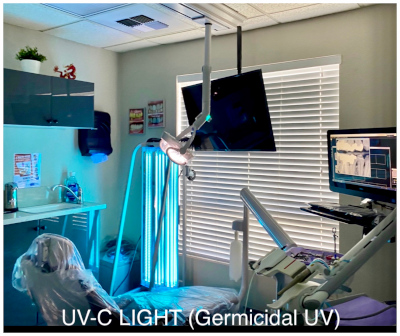 UV Light in treatment room - Laser Dental Bakersfield