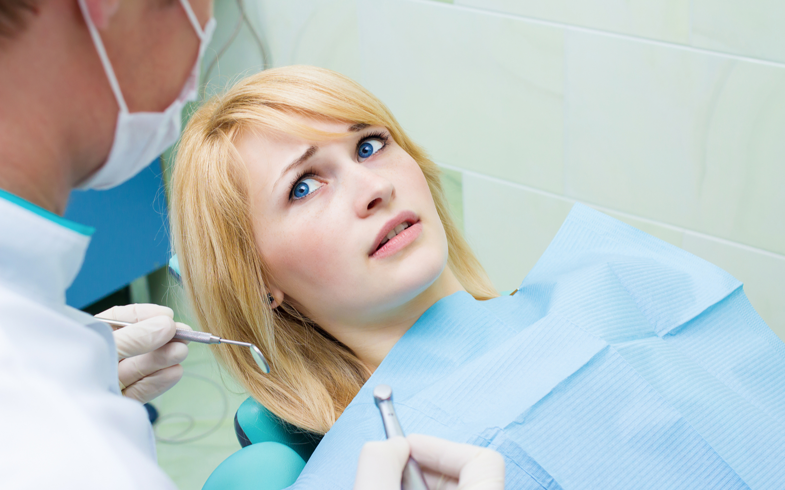 Woman with Dental Anxiety